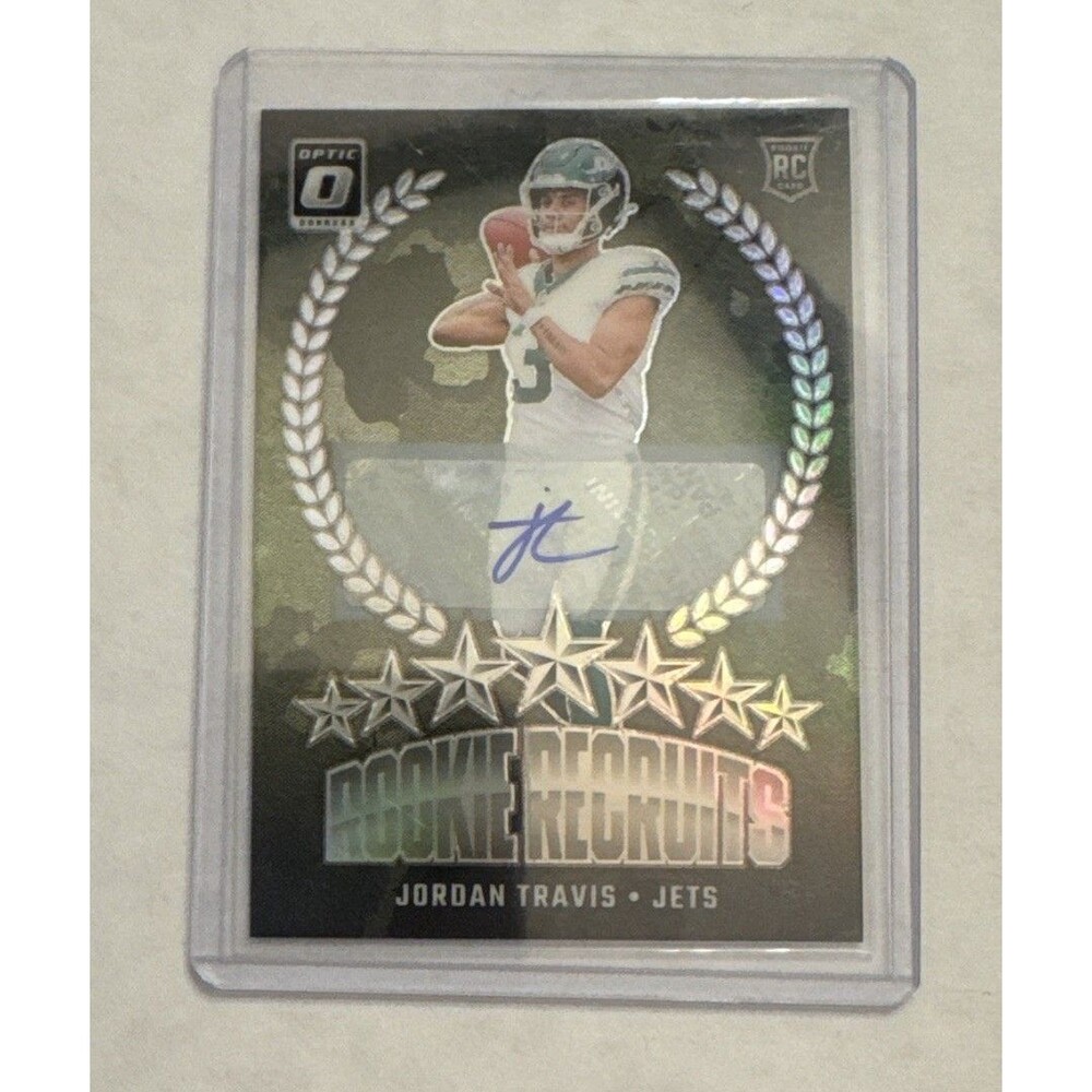 Jordan Travis Rookie Recruits auto 03/99 Silver New York Jets